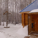 Поклонный крест на месте будущего храма